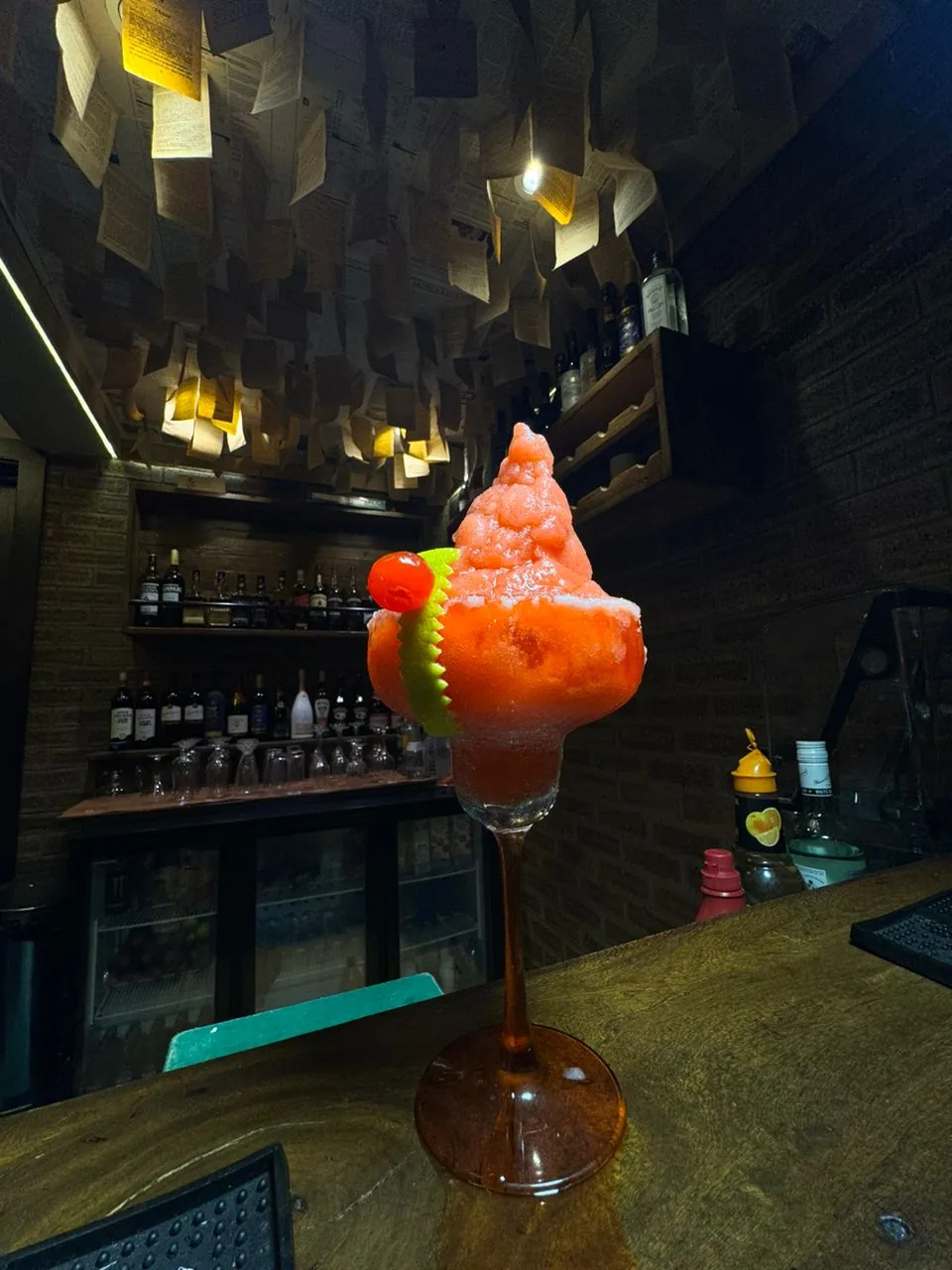 A handcrafted cocktail