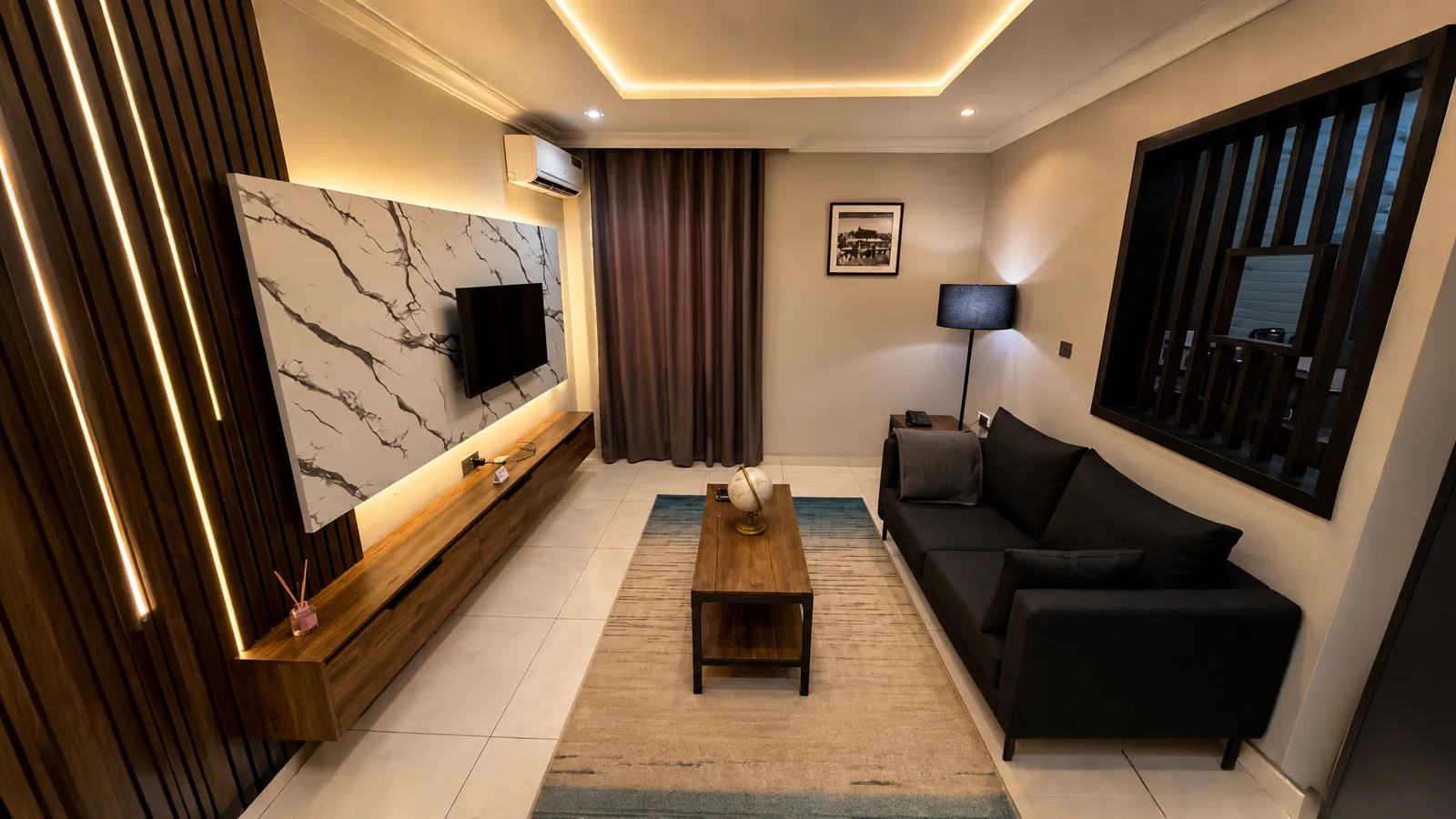 The living room